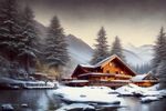  雪景插画