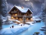 雪景插画