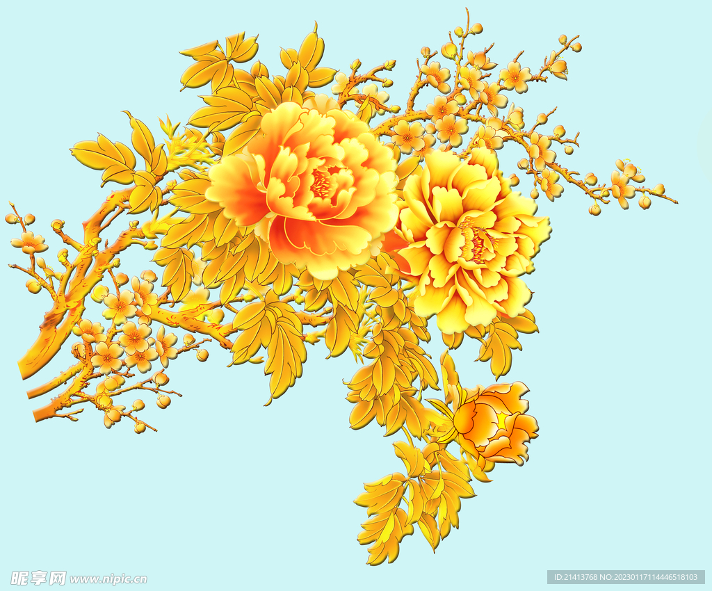 花朵牡丹花 