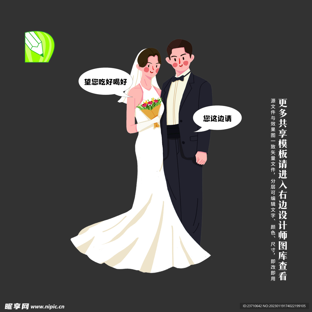 婚礼人物指引