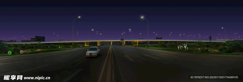 昌国路立交桥照明