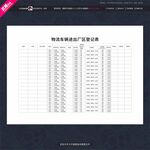 物流车辆进入厂区登记表