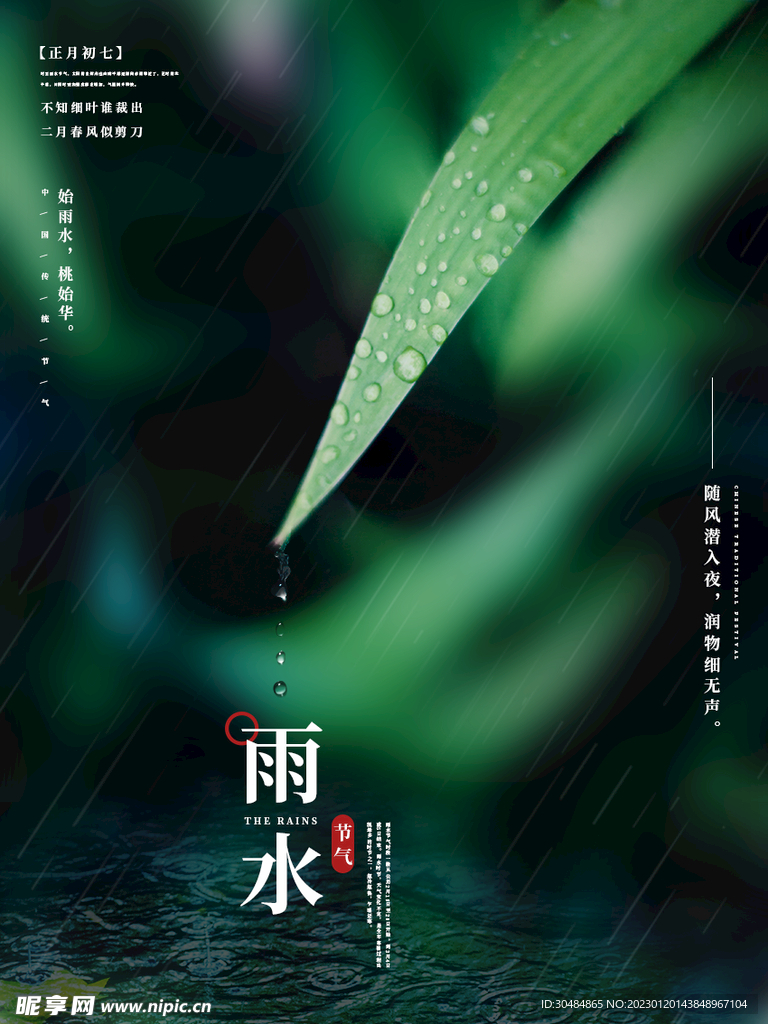 雨水海报