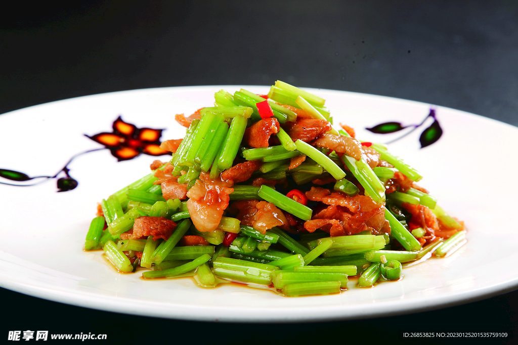 小炒芹香肉