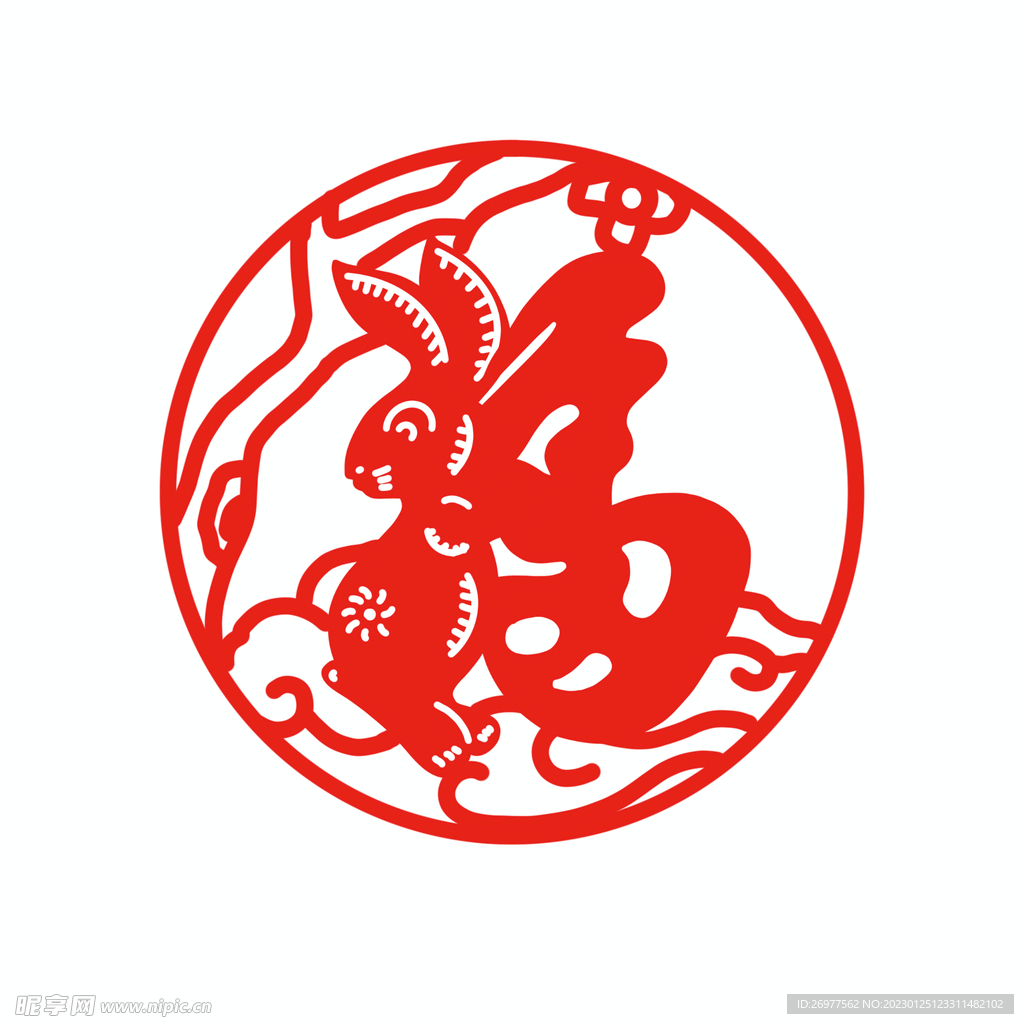 兔子窗花