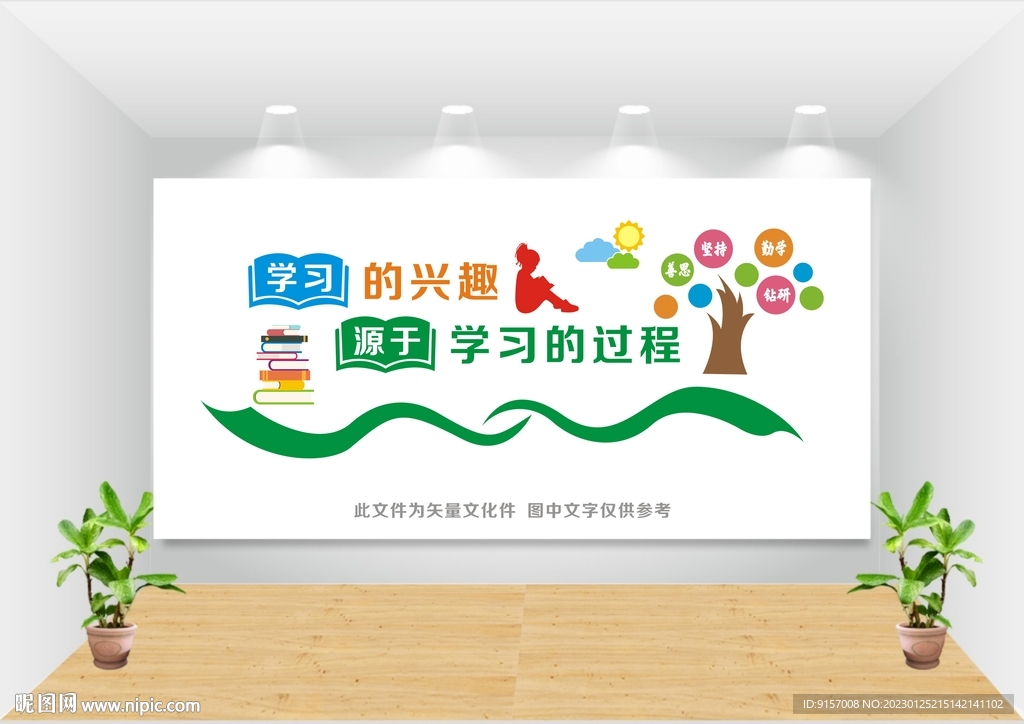 阅览室文化墙