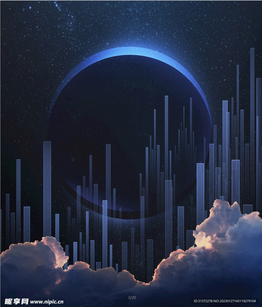  创意星空合成海报图片