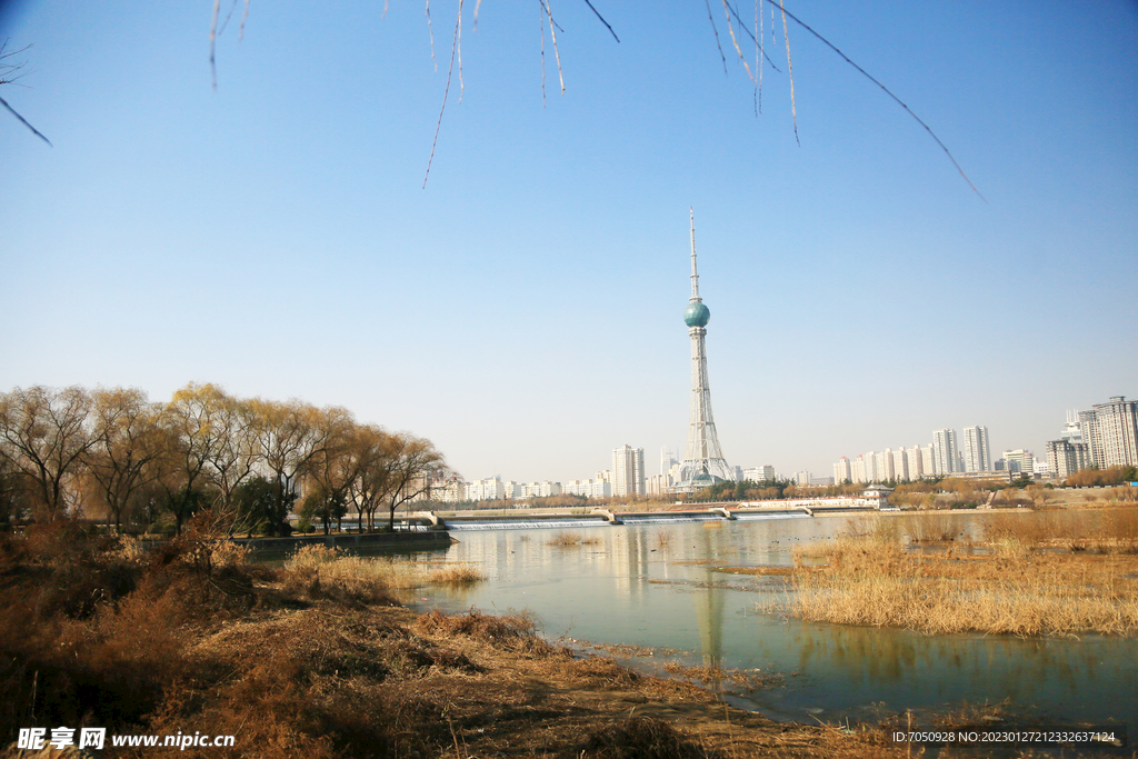 洛浦公园河岸风光