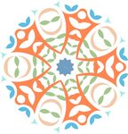 春季春天复古印花图案图形背景元