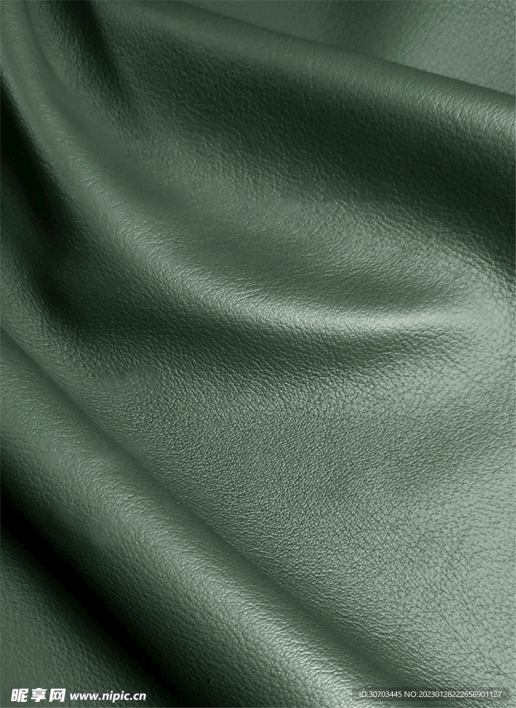 绿色皮革