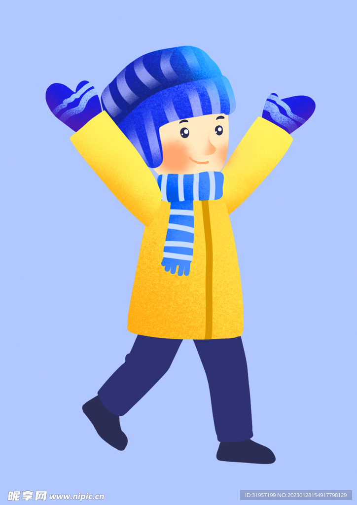 冬季帽子围巾男孩