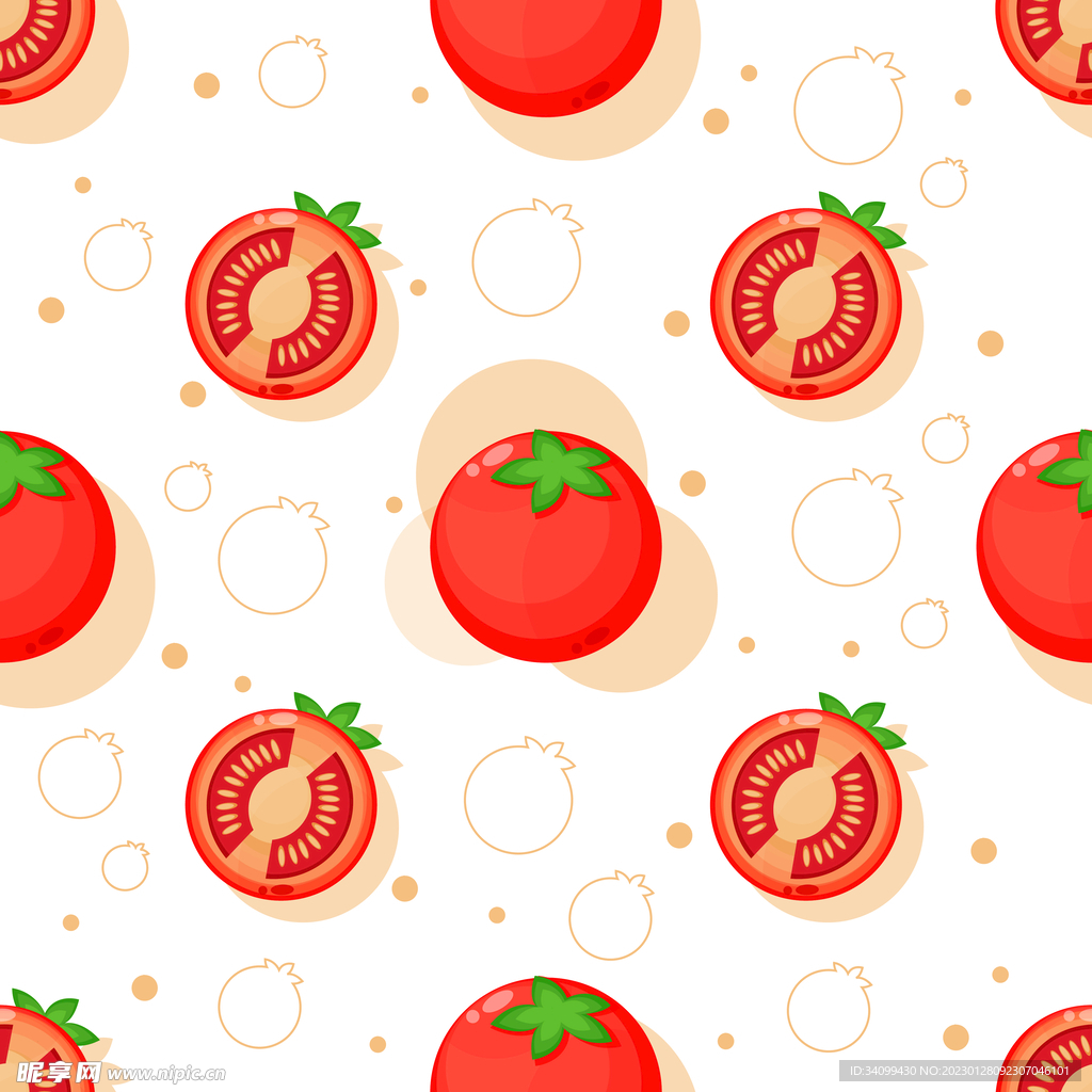 番茄图案