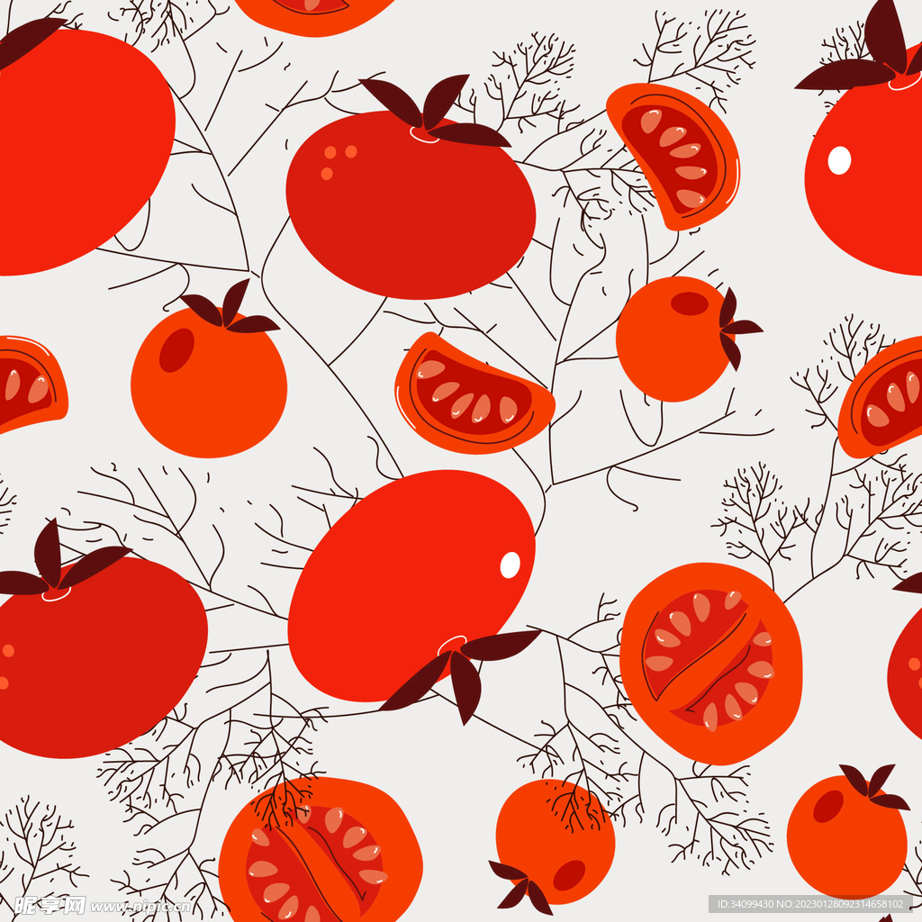 番茄图案