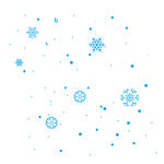 雪花纷飞免抠透明背景图
