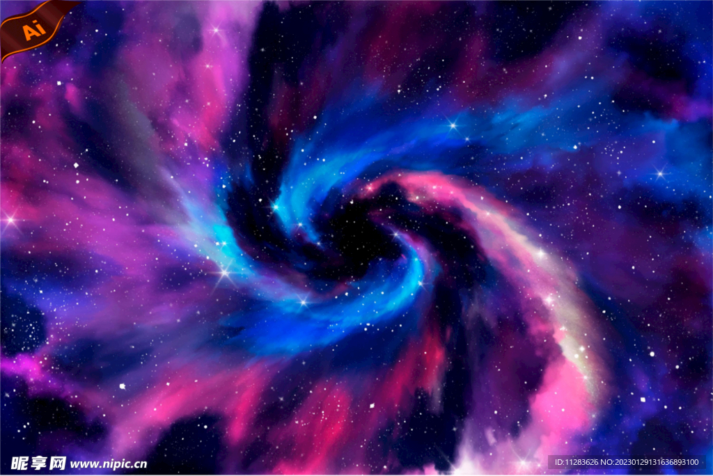宇宙星云螺旋背景
