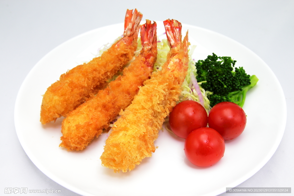 炸虾美食