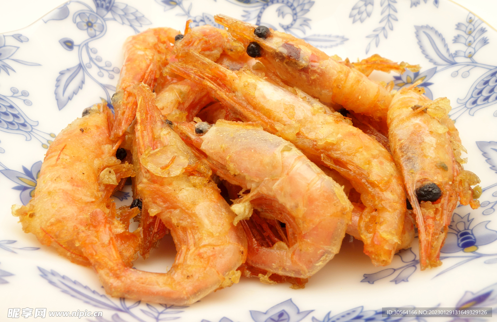 炸虾美食