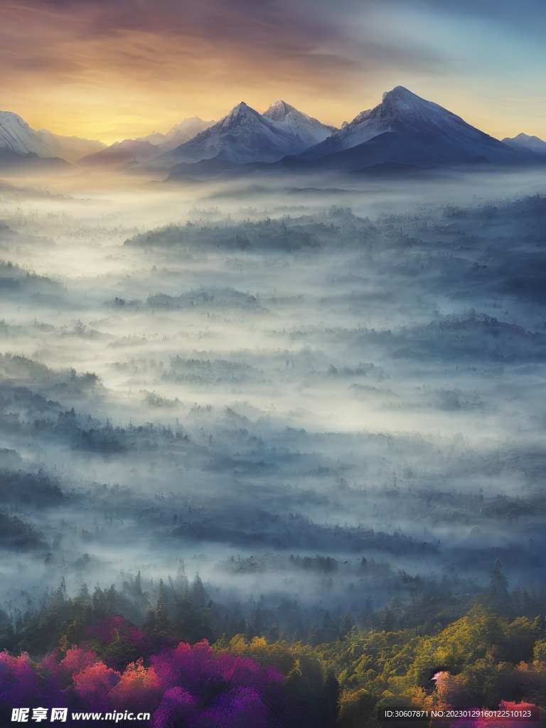 唯美山水画