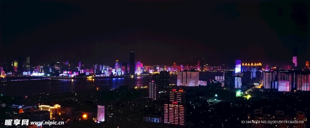 城市夜景图
