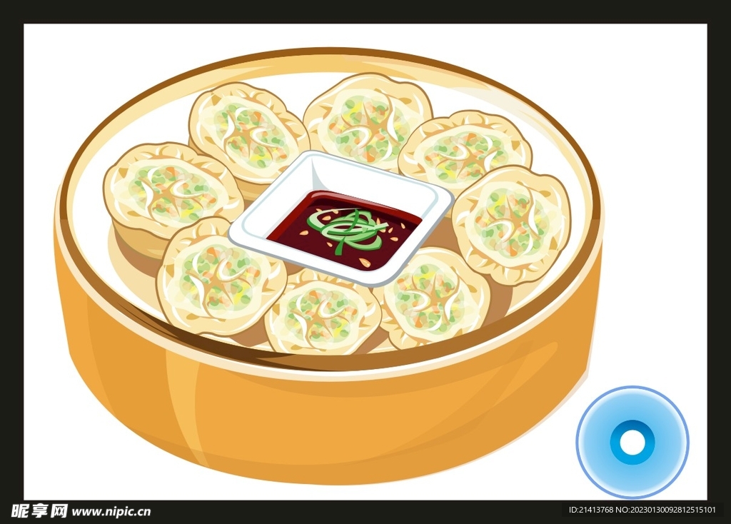 手绘卡通美食 