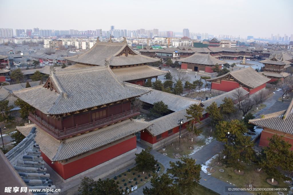 古城建筑俯瞰图