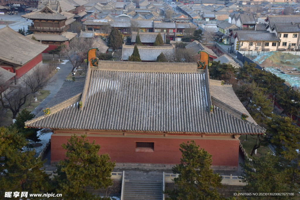古建筑俯瞰图