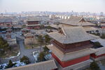 中国古城建筑俯瞰图