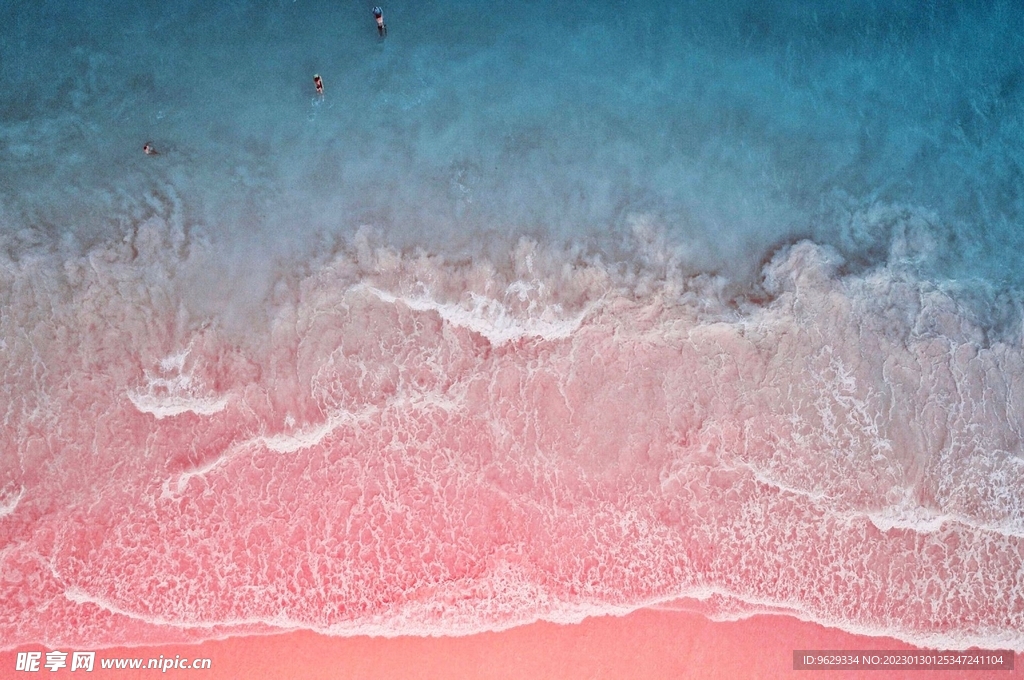 粉色海滩
