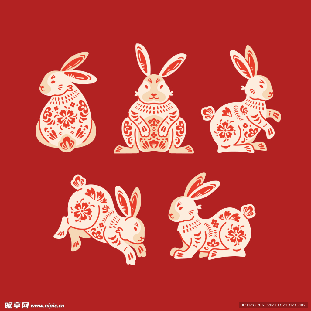 兔子节日素材