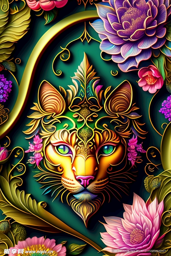 鲜花插画