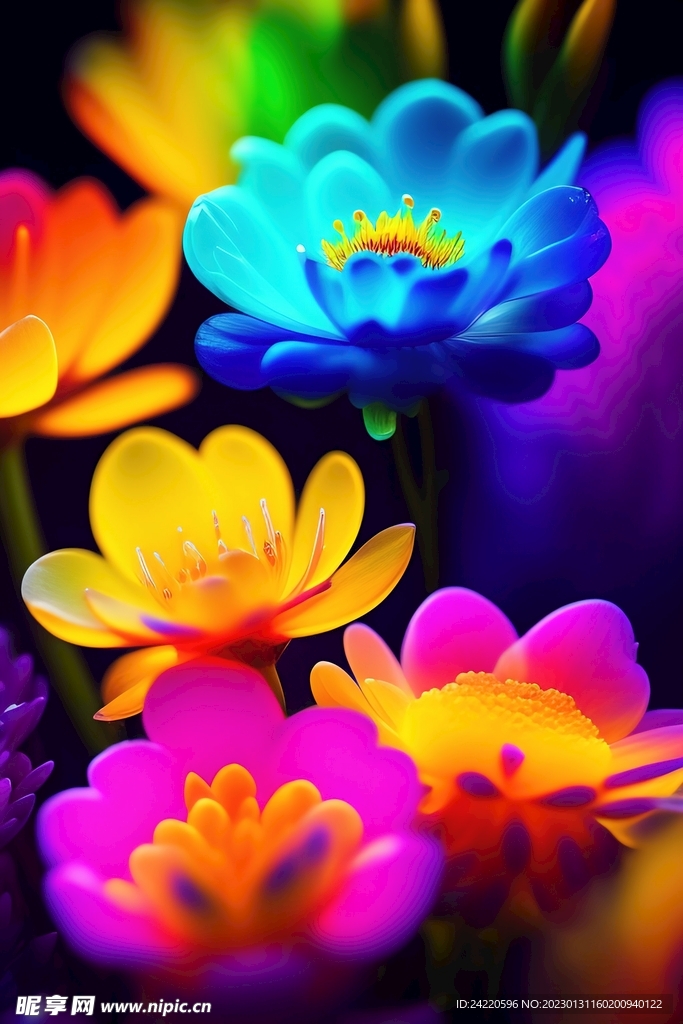 鲜花插画