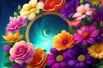 鲜花插画