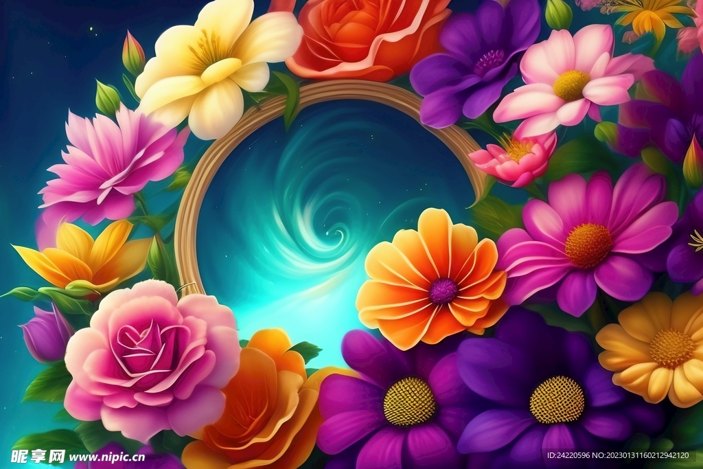鲜花插画