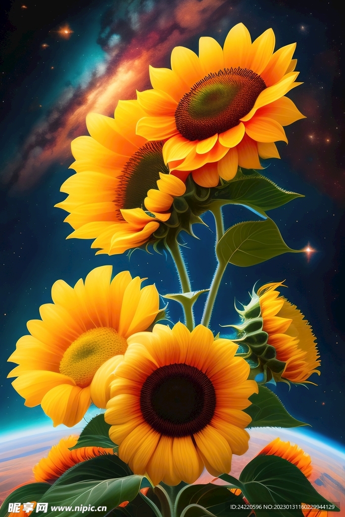 鲜花插画