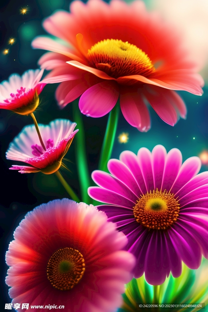 鲜花插画