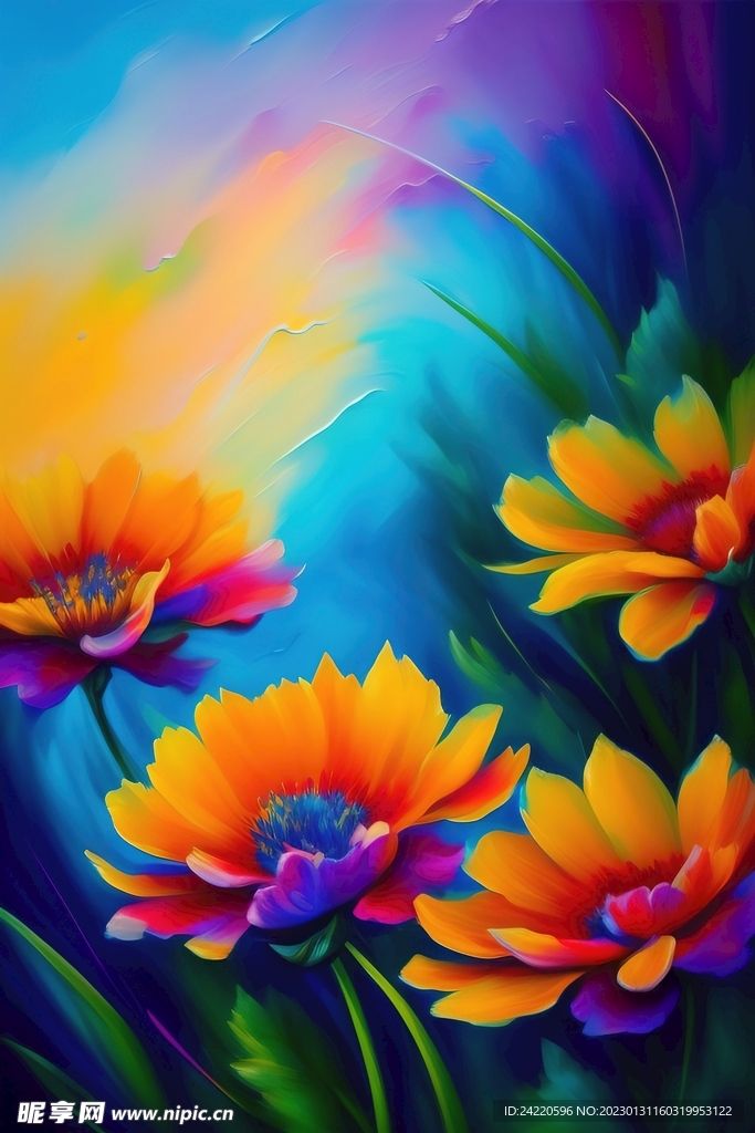 鲜花插画