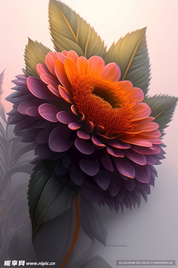 鲜花插画
