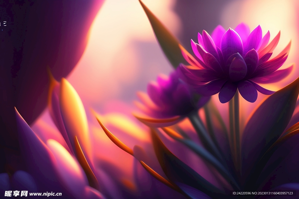鲜花插画