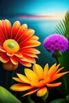 鲜花插画
