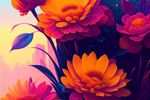 鲜花插画