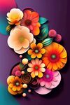 鲜花插画