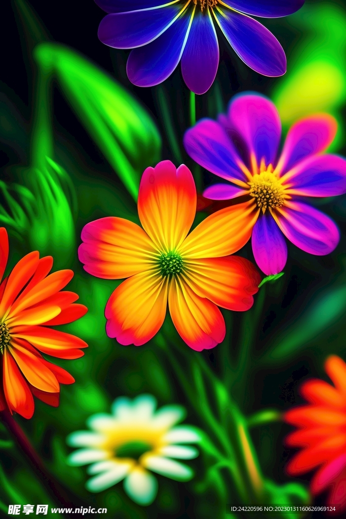 鲜花插画