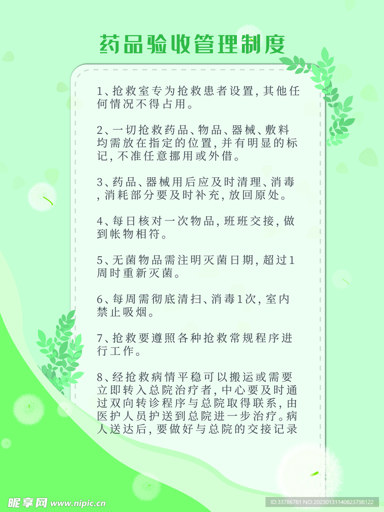 医院药品及人员管理制度