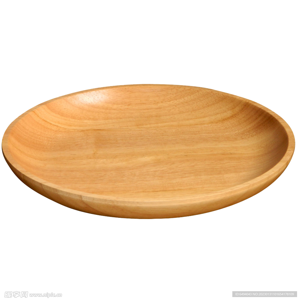 餐具木盘子单层免抠素材