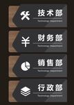 公司企业单位办公室门牌科室牌