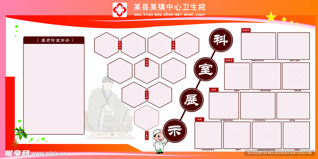 卫生院科室宣传栏