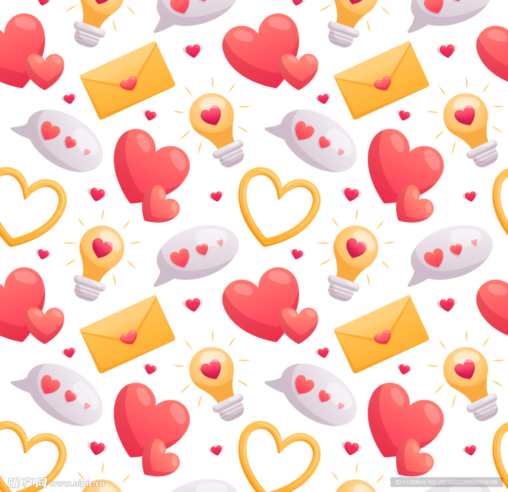 情人节卡通背景