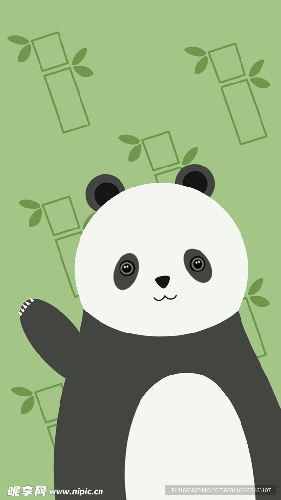 卡通小熊猫壁纸
