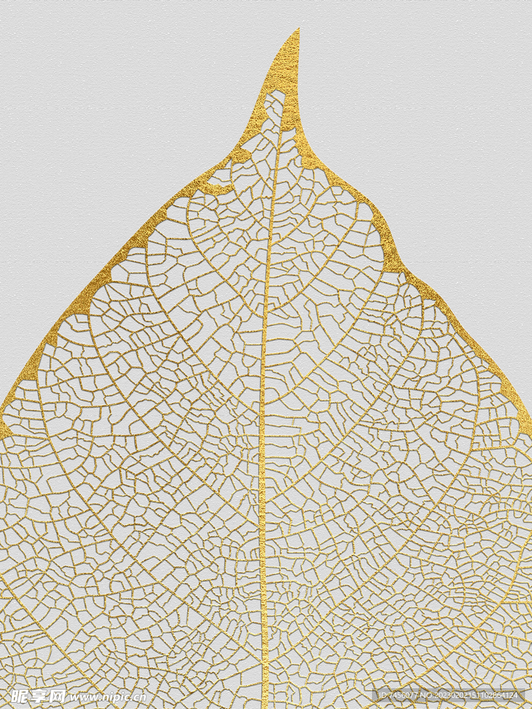 树叶简约挂画装饰画