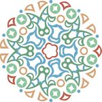 原创印花剪花古典图案图形元素
